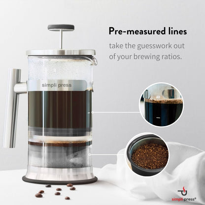 Best French Press Practices! Your Guide To Coffee Maker Recipes – simpli  press coffee